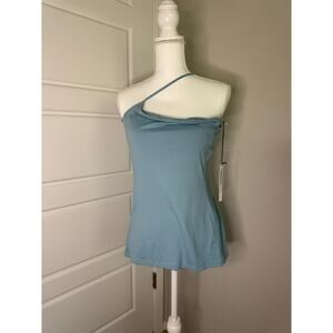 SUSANA MONACO Size XL Spaghetti Strap Side Tank Top Turquoise Waterfall NWT